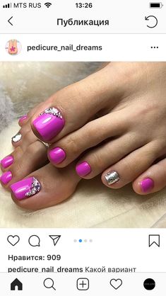 Pretty Toes Pedicure, Christmas Nails Design, Feet Nail Design