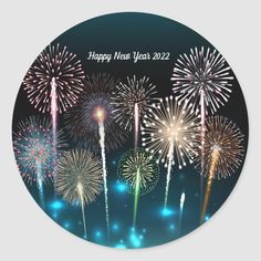 happy new year fireworks stickers