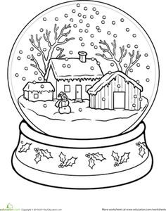 a snow globe with a house and trees inside it, in the middle of merry christmas