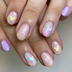 Disney Nails, Metallic Nails, Cute Nails, Nail Ideas, Art Ideas, Gel Nails, Nail Designs, Florida, Nail Art