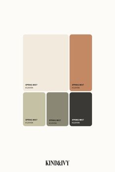 the color scheme for an interior paint palette