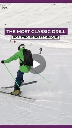 GT the ski instructor on Instagram: "The most classic and effective drill to work on the two golden rules of skiing technique. This is a little clip from the full tutorial on my 10 favourite drills for intermediates to progress to ad#vanced.   #Ski #skiing #skitips #learntoski #learnskiing #howtoski #skischool #skiinstructor #howtoski #educational #learn #snow #winter #mountains #skidemonstration #demo #skidemo" Skiing Tips, Winter Mountains, Golden Rules, Golden Rule, Snow Winter, Drills