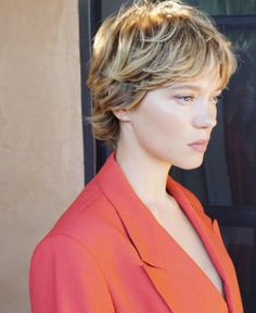 Dark Blonde Pixie, 60s Pixie Haircut, Cruise 2023, Chic Short Hair, Short Grey Hair, Blonde Pixie Haircut, Work Hairstyles, French Actress