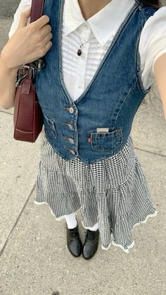 Vest Outfits, Looks Style, Mode Inspiration, Lookbook Outfits, Dream Clothes, Style Outfits, Looks Vintage