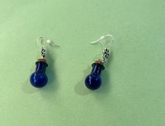 Bottle Earrings Bottle Earrings, Blue Bottle, Festival Season, Jewelry Earrings Dangle, Etsy Earrings, Beauty Book, Dangle Drop Earrings, Dangle Earrings, Jewelry Earrings