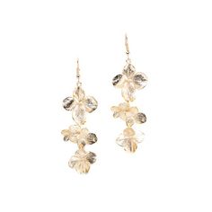 Satin gold flowers drop fishhook earring Size: one size. Color: Metal Type. Gender: female. Age Group: adult. Nickel Free Flower Earrings For Summer, Elegant Flower Charm Earrings For Summer, Gold Metal Flower Earrings For Summer, Gold Flower Charm Earrings For Summer, Gold Flower Earrings For Pierced Ears, Summer Season, Gold Drop Flower Earrings For Summer, Flower Shaped Chandelier Earrings, Chic Gold Flower Earrings For Summer, Elegant Summer Flower Earrings With Ear Wire