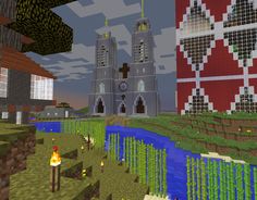 Vetrow's Cathedral progress update #minecraft Nostalgic Minecraft, Minecraft Inspo, Minecraft Builds, Minecraft Designs, Sci Fi Fantasy