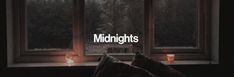 a window with the words midnight nights on it