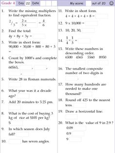 the worksheet for dividing numbers from one to two is shown in this screenshot