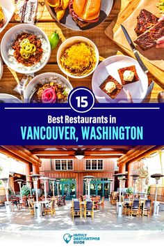 the best restaurants in vancouver, washington are featured on this cover for their latest cookbook