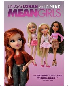 an advertisement for the new doll line, meangirls