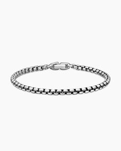 Box Chain Bracelet in Sterling Silver, 3.6mm Classic Chain Tennis Bracelet, Classic Link Chain Tennis Bracelet, Classic Rectangular Silver Chain Bracelet, Classic Round Sterling Silver Chain Bracelet, Timeless Sterling Silver Box Chain Bracelet, Classic Round Sterling Silver Bracelet, Modern Box Chain Tennis Bracelet For Formal Occasions, Formal Round Tennis Bracelet With Box Chain, Classic Tennis Bracelet With Chain