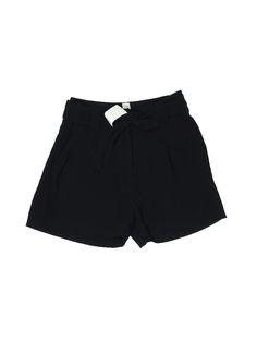 H&M Shorts Size: 6 Bottoms - used. 100% POLYESTER, Solid | H&M Shorts: Black Solid Bottoms - Size 6 Dressy Shorts, H&m Shorts, Black Solid, Shorts Black, Womens Bottoms, H&m, Women Handbags, The 100, Size 6