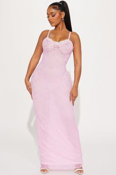 Available In Pink/combo. Lace Maxi Dress Double Adjustable Spaghetti Straps V-Neckline Mesh Lined Stretch Self: 90% Nylon 10% Spandex Lining: 95% Polyester 5% Spandex Imported | Camila Lace Maxi Dress in Pink size XL by Fashion Nova Lace Dress Maxi, Xl Fashion, Lace Maxi, Pink Maxi Dress, Lace Maxi Dress, Cute Dresses, Fashion Nova, Dress Skirt, Style Me