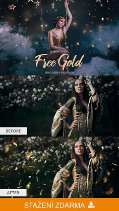 the movie poster for free gold is shown in three different colors, including blue and yellow