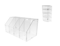 PRICES MAY VARY. FixtureDisplays Plexiglass Acrylic Lucite Multi-Use Large Bin Display. Use horizontally or vertically! Product weight 9 lbs. Two feet wide with four compartments you have a great display rack that is easy to refill and clean. Great for candies, dried foods, coffee beans, beads, or even small condiment packages. You will easily find a million uses for this versatile acrylic toppings bin. Make sure and order yours today! Features: Overall Width x Height x Depth: 24" x 12" x 12". S Candy Containers Ideas, Acrylic Storage Containers, Candy Booth, Candy Store Display, 4 Tier Shelf, Tier Shelf, Candy Dispenser, Acrylic Storage, Spice Containers