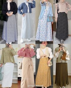 Tutorial Hijab Pashmina, Tutorial Hijab, Hijabi Fashion Casual, Fashion Top Outfits, Modest Dresses Casual