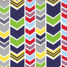 a multicolored chevron pattern on fabric