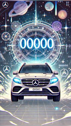 a car is shown in front of an image with the words 20000 on it