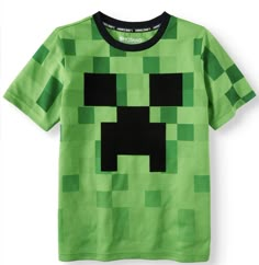 Alex Minecraft, Minecraft Shirt, Minecraft Face, Cheap Slime, Minecraft Outfits, Workbench Organization, Minecraft Shirts, Gaming Party, Child Clothes