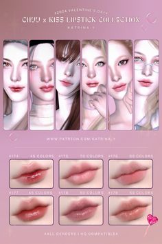 an image of different types of lips