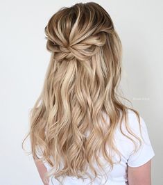 Braided Half Updo, Wedding Hair Half, Long Hair Updo, Penteado Cabelo Curto, Half Up Half Down Hair, Half Up Hair, Wedding Hair And Makeup