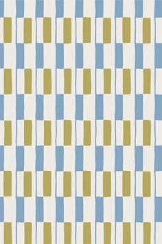 a blue and yellow checkered wallpaper pattern