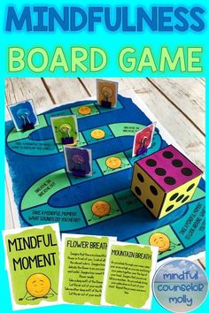 the mindful board game is shown with instructions on how to play it