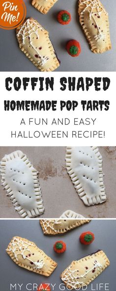 homemade pop tarts made with puff pastry and sprinkles are the perfect halloween treat