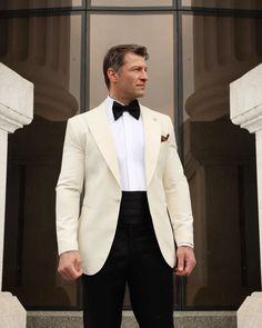 Ivory Tux, Ivory Tuxedo, Peak Lapel Tuxedo