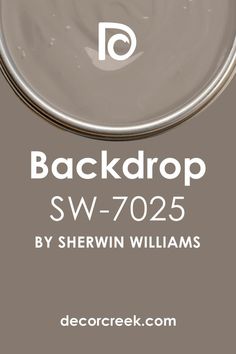 Backdrop SW 7025 Paint Color by Sherwin-Williams Sherwin Williams Backdrop Paint Color, Sherwin Williams Greige, Woodland Kitchen, Best Exterior House Paint, Large Entertainment Center, Painting Bathroom Cabinets, Taupe Paint, Dark Grey Paint, Greige Paint Colors