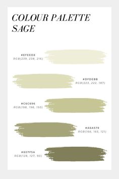 the different shades of paint that are used to create this color scheme for furniture and home decor