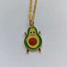 This Is A Brand New Necklace. It Is A Boutique Item. The Avocado Charm Is About An Inch Long. The Chain Is 18-In Long. The Charm And The Chain Are Both Gold Toned. It Is Made Of Zinc Alloy. Body Jewerly, The Chain, Green Gold, Green And Gold, Zinc Alloy, Womens Jewelry Necklace, Charm Necklace, Avocado, Gold Tones