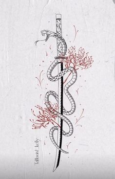 Spine Tattoo Dragon, Demon Slayer Obanai, Lily Flower Tattoo, Back Tattoos Spine, Slayer Tattoo, Thumb Tattoos, Small Dragon Tattoos, Mystical Tattoos