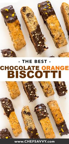 the best chocolate orange biscotti is made with only 3 ingredients and it's so good to eat