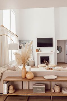 the living room is clean and ready to be used as a place for family time