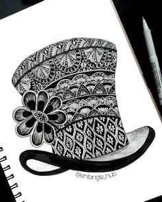 detailed ink drawings Black Pen Drawing, Artist Doodle, Doodle Artwork, Zentangle Mandala, Pen Art Work, Easy Mandala Drawing, Art Sketches Doodles, Mandala Art Therapy, Zen Doodle Art