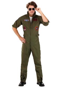 a man in an air force pilot costume