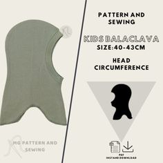 the pattern and sewing instructions for this child's head circumferencer