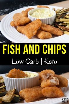 fish and chips with low carb keto