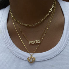 Get your zodiac sign on a chain encrusted in stones to make you stand out! Spiritual Fashion, M Jewelers, Dope Jewelry Accessories, Necklace Stack, Necklace Layered, Zodiac Necklace, Dope Jewelry, Zodiac Horoscope, Zodiac Necklaces