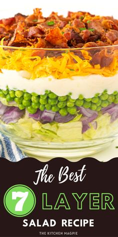 the best layer salad recipe with seven ingredients