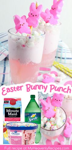 an easter bunny punch recipe with marshmallows