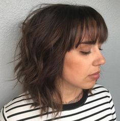 Wavy Bob Shag with Bangs Shaggy Layered Haircut, A Shag Haircut, Shag Layered Hairstyles, Medium Shag Hairstyles, Long Shag Hairstyles, Curly Shag Haircut, Shaggy Bob Haircut, Modern Shag Haircut, Medium Shag Haircuts