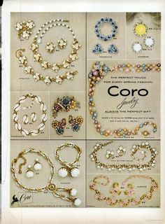 1955 Coro Jewelry - LIFE Magazine Ad Jewelry Ad, Jewelry Lover