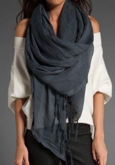 A few of our favorite things! Snuggle up with this scarf and a wine glass in hand! www.bartenurablue.com Pashmina Scarf, Street Chic, Girly Girl, Street Styles, Clue, Scarf Styles