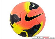 the nike soccer ball is shown on a white background