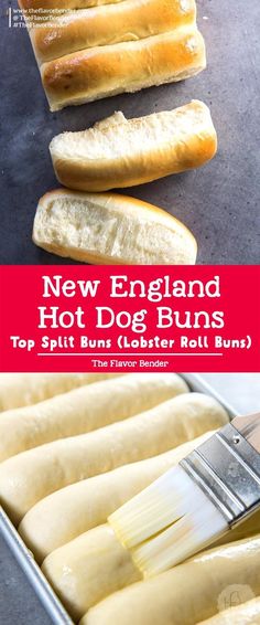 hot dog buns are being cooked in a pan with butter on the top and bottom