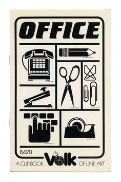 an office sign with various items on it