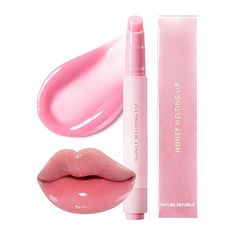 Nature Republic HONEY MELTING LIP 11-12 PLUMPING (11 see-through pink) Glossy Lip Balm, Tinted Gloss, Nature Republic, Lip Crayons, Soft Lips, Soft Texture, Korean Makeup